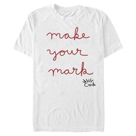 Disney Big and Tall Cruella Make Your Mark Üst Kısa Kollu Beyaz Erkek T-shirt