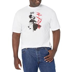 Disney Big and Tall Cruella No Rules Üst Kısa Kollu Beyaz Erkek T-shirt