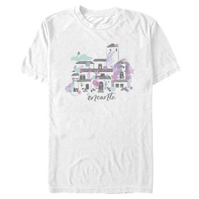 Disney Big and Tall Encanto Home Üst Kısa Kollu White Erkek T-shirt