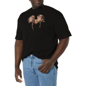 Disney Big and Tall Epic Mickey Golden Ears Üst Kısa Kollu Black Erkek T-shirt