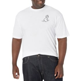 Disney Big & Tall 101 Dalmaçyalı Rolly Line Beyaz Erkek T-shirt