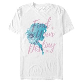 Disney Big & Tall Frozen Destiny SIL Elsa Beyaz Erkek T-shirt