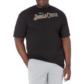 Disney Big & Tall Jungle Cruise Logolu Black Erkek T-shirt