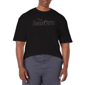 Disney Big & Tall Jungle Cruise Logolu Black Erkek T-shirt