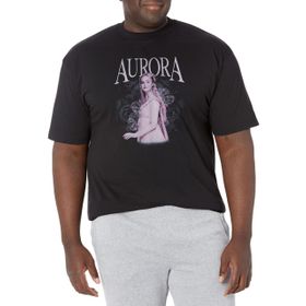 Disney Big & Tall Maleficent Briar Rose Üst Kısa Kollu Siyah Erkek T-shirt
