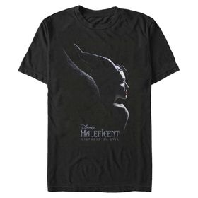 Disney Big & Tall Maleficent Mistress Poster Üst Kısa Kollu Siyah Erkek T-shirt