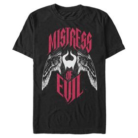 Disney Big & Tall Maleficent with Wings Üst Kısa Kollu Siyah Erkek T-shirt