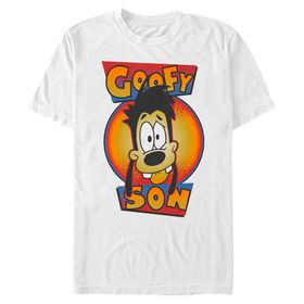 Disney Big & Tall Movie Max Goofy Son Beyaz Erkek T-shirt