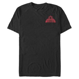 Disney Big & Tall Mulan Comb Pocket Black Erkek T-shirt