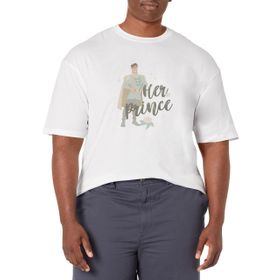 Disney Big & Tall Princesses Her Naveen Beyaz Erkek T-shirt