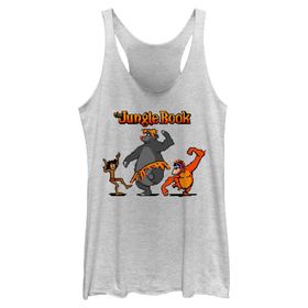 Disney Book 8 Bit Jungle Racerback White Heather Kadın Atlet