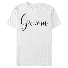 Disney Büyük ve Uzun Klasik Mickey Damat Beyaz Erkek T-shirt