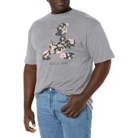 Disney Büyük ve Uzun Klasik Mickey Desenli Donald Athletic Heather Erkek T-shirt