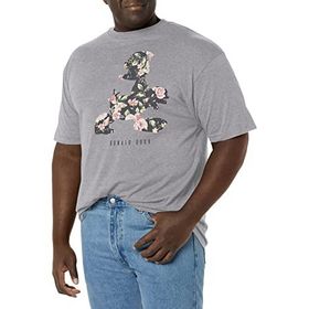 Disney Büyük ve Uzun Klasik Mickey Desenli Donald Athletic Heather Erkek T-shirt
