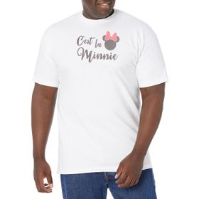 Disney Büyük ve Uzun Klasik Mickey La Minnie Beyaz Erkek T-shirt