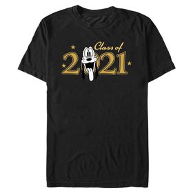 Disney Büyük ve Uzun Klasik Mickey Pluto Sınıf Siyah Erkek T-shirt