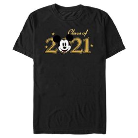 Disney Büyük ve Uzun Klasik Mickey Sınıfı Black Erkek T-shirt