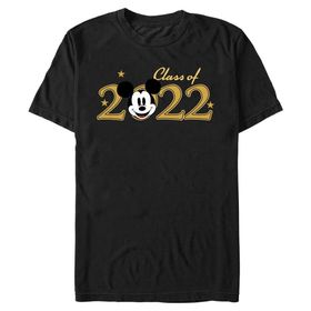 Disney Büyük ve Uzun Klasik Mickey Sınıfı Black Erkek T-shirt