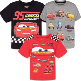 Disney Cars Lightning McQueen Toddler Boys T-Shirt and Mesh Shorts Set