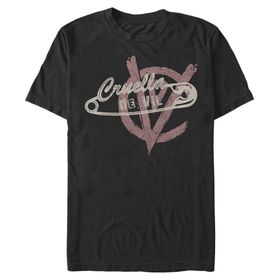 Disney Cruella Anarchy Devil Black Erkek T-shirt