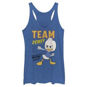 Disney Duck Tales Team Dewey Askılı Royal Blue Heather Kadın Atlet