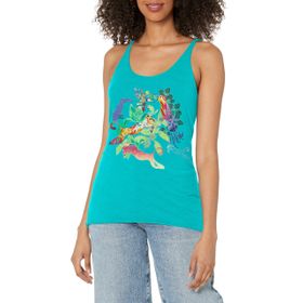Disney Encanto Sebas Jaguar Toucan Orman Racerback Tahiti Blue Kadın Atlet