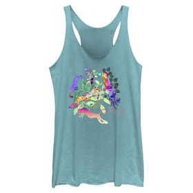 Disney Encanto Sebas Jaguar Toucan Orman Racerback Tahiti Blue Kadın Atlet