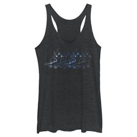 Disney Frozen 2 Salamander Tri-Blend Racerback Katmanlı Siyah Funda Kadın Atlet