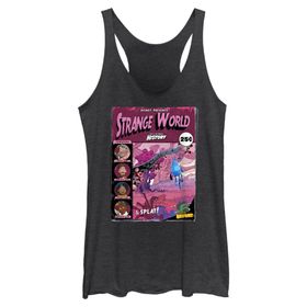 Disney Girls World Strange Adventures Hızlı Moda Racerback Siyah Funda Kadın Atlet