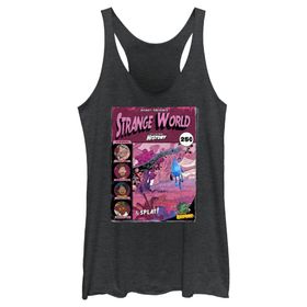 Disney Girls World Strange Adventures Hızlı Moda Racerback Siyah Funda Kadın Atlet