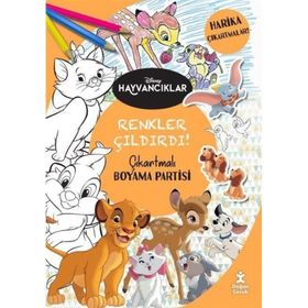 Disney Hayvancıklar Renkler Çıldırdı Çıkartmalı Boyama Partisi Doğan Kitap Yayınları