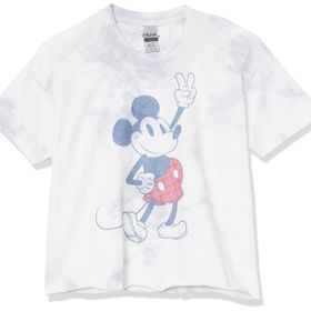Disney Karakterler Ekose Mickey Genç Kısa Kollu Beyaz Erkek T-shirt
