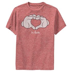 Disney Karakterler Eldiven Kalp Performans Red Heather Erkek T-shirt