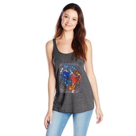 Disney Kingdom Hearts Strength Test Racerback Black Heather Kadın Atlet