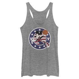 Disney Klasik Mickey B Ball Americana Askılı Gray Heather Kadın Atlet