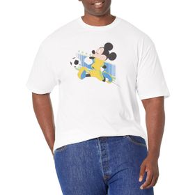 Disney Klasik Mickey Brazil Kick White Erkek T-shirt