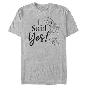 Disney Klasik Mickey Daisy Said Yes Athletic Heather Erkek T-shirt