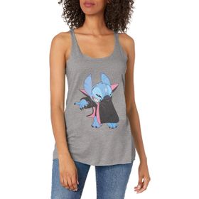 Disney Lilo and Stitch Vampir Dikişli Askılı Gray Heather Kadın Atlet