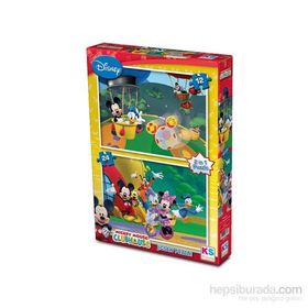Disney Mickey Mouse 12+24 Parça Puzzle
