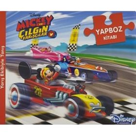 Disney Mickey Mouse ve Çılgın Yarışçılar - Yapboz Kitabı - Kolektif