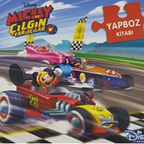 Disney Mickey Mouse ve Çılgın Yarışçılar - Yapboz Kitabı - Kolektif