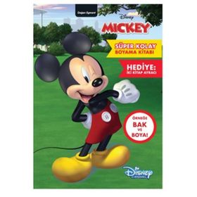 Disney Mickey - Süper Kolay Boyama Kitabı - Doğan ve Egmont Yayıncılık