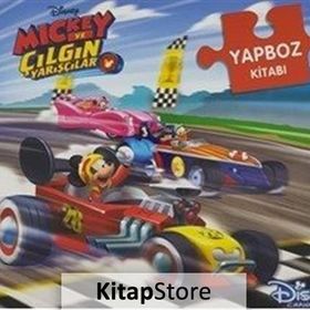 Disney Mickey ve Çılgın Yarışçılar - Yapboz Kitabı - Kolektif