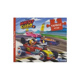 Disney Mickey ve Çılgın Yarışçılar - Yapboz Kitabı - Kolektif