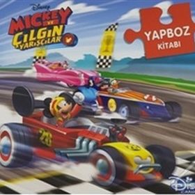 Disney Mickey ve Çılgın Yarışçılar - Yapboz Kitabı - Kolektif