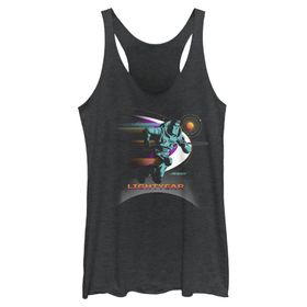 Disney Pixar Lightyear Buzz Run Askılı Black Heather Kadın Atlet