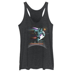Disney Pixar Lightyear Buzz Run Askılı Black Heather Kadın Atlet