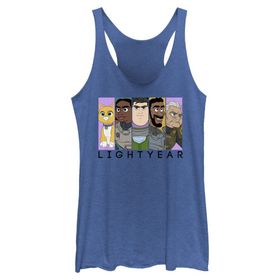 Disney Pixar Lightyear Grup Panelleri Racerback Royal Blue Heather Kadın Atlet