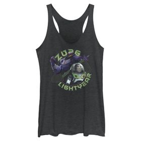 Disney Pixar Lightyear İki Taraflı Askılı Black Heather Kadın Atlet