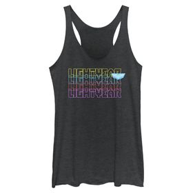 Disney Pixar Lightyear İstiflenmiş Askılı Black Heather Kadın Atlet